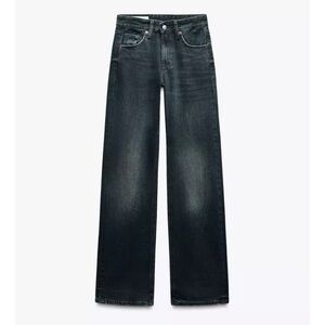 Zara Black Wide Leg Jeans